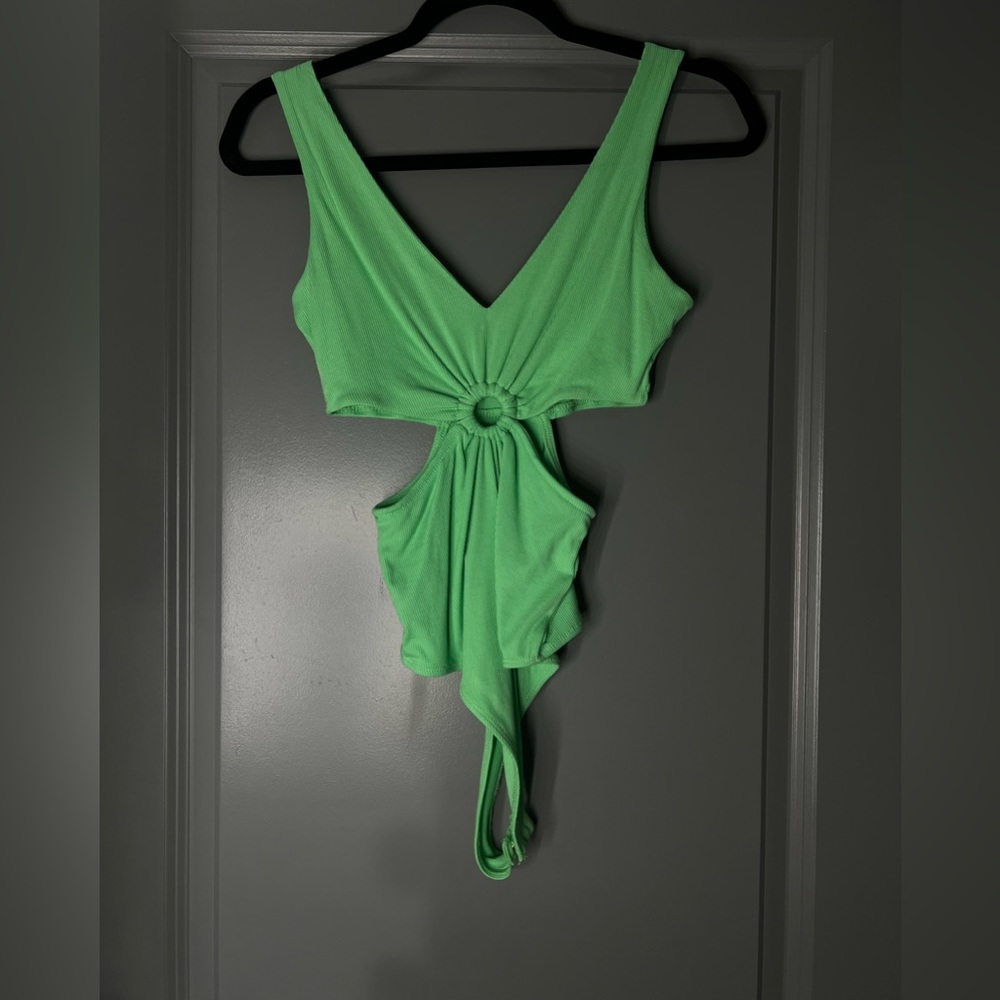 Wild fable retro green body suit